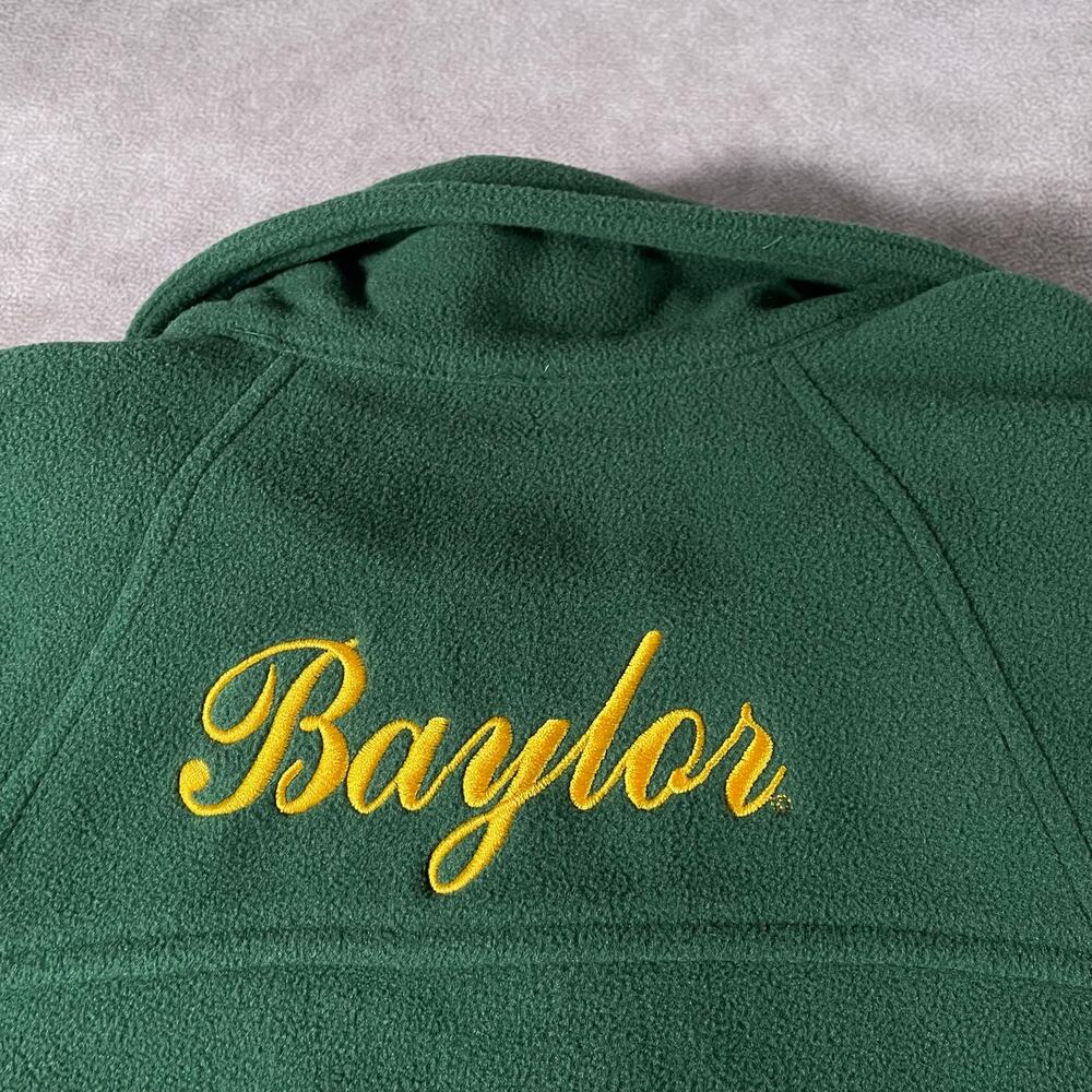 Women’s Columbia Baylor University Embroidered Fill Zip Fleece Large Sweater - Picture 7 of 8